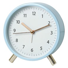 Mabsoshop 現代立式靜音數字桌鐘 HR111, 藍色