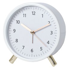 Mabsoshop 現代立式靜音數字桌鐘 HR111, 灰色