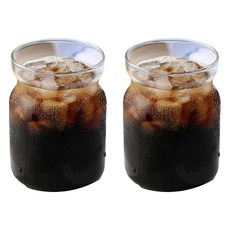 프렌치마르스 홈카페 콜드 드링크 유리컵 민자 300ml MMM2334, 2개