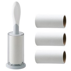 PEONIST 滾筒型膠帶清潔器+補充裝 3入組 透明, 1組