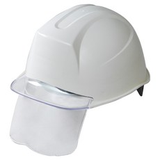 DONGMYUNG 營建工地 工地 頭部保護 ABE 新式頭盔 透明面罩 護目鏡 安全帽 DMS-M-3001SH, 1個, 象牙白