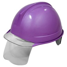 DONGMYUNG 建築工地 施工現場 頭部保護 ABE 頭盔型 透明視窗 護目鏡 安全帽 紫色, 1個