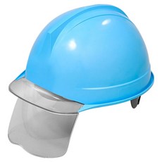 DONGMYUNG 建築工地 施工現場 頭部保護 ABE 盔型 透明窗 護目鏡 安全帽 天藍色, 1個