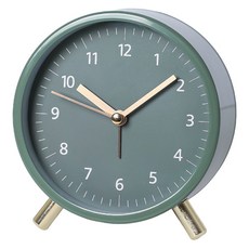 Mabsoshop 現代立式靜音數字桌鐘 HR111, 綠色