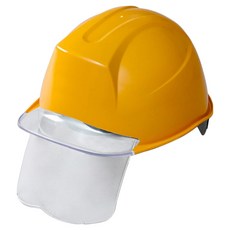 DONGMYUNG 建築工地頭部保護 ABE 新型頭盔 透明視窗 護目鏡 安全帽 DMS-M-3001SH, 1個, 黃色