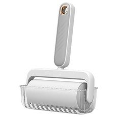 PEONIST 透明蓋滾筒除塵黏把 主體 灰色, 1個