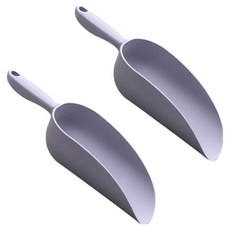 Home Flow 方便舀滿的勺鏟 園藝移植鏟 S 灰色 圓形, 2個