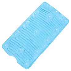 몬드스팟 욕실 실리콘 흡착형 미끄럼방지 빨래판, 블루, 1개