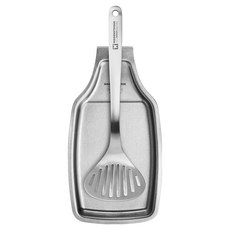 WAGENSTEIGER 全不鏽鋼廚房工具2件組, 1個, Pure-sten 迷你鍋鏟 + 掛式湯勺架, 單一顏色