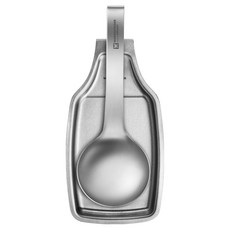 WAGENSTEIGER 全不鏽鋼廚房工具2件組, 1個, Löffel Haken 大湯勺 + 掛式湯勺架, 單一顏色