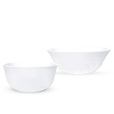 바칠레 식기 세트, 리얼화이트, 1세트, 공기 + 대접