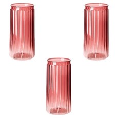 Home Flow 北歐風格桌上裝飾花瓶 A 3入, 粉紅色