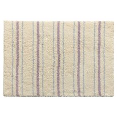 픽스9 화장실 주방 욕실 발매트, 스트라이프 퍼플
