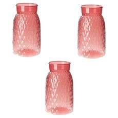 The Flow Commerce 北歐風格餐桌室內裝飾花瓶 D 3件組, 粉紅色