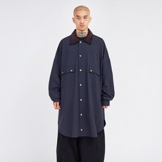 AJOBYAJO Oversized Wax Shirt Jacket AJ234OT009