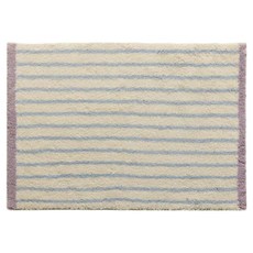 픽스9 화장실 주방 욕실 발매트, 퍼플 줄무늬