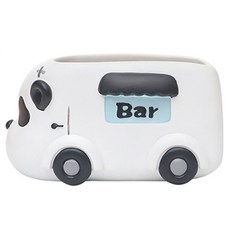 더플로우커머스 작은 동물 모양 자동차 인테리어 가드닝 다육이 화분, 바