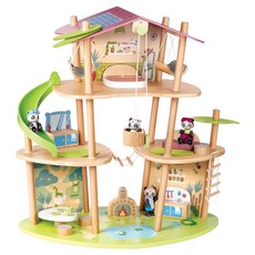 Hape 幼兒熊貓竹屋, 1個, 混合顏色