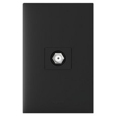 Legrand 羅格朗 Apela Black 簡易型CATV電視插座 2路 8dB 嵌入式模組, 1個