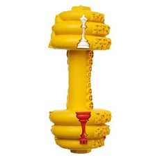 Petopia 拍拖皮婭 天然橡膠超耐咬玩具 圓啞鈴 FDA認證 潔牙/磨牙/漏食 53g, 1個, S