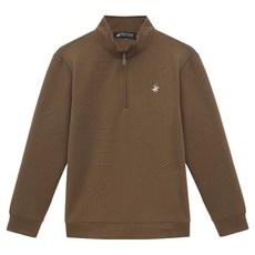 BEVERLY HILLS POLO CLUB 比佛利保羅 男士Logo圖案半拉鍊T恤