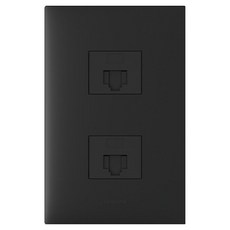 Legrand 羅格朗 Appella Black簡約8P+8P 1個用2孔組裝, 1個