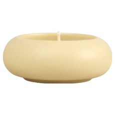 귀여운 장식용 세라믹 캔들 그릇 베이지, 1개
