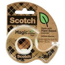 쓰리엠 스카치 매직테이프 그리너 디스펜서 18mm x 15m 123, 1개, 투명
