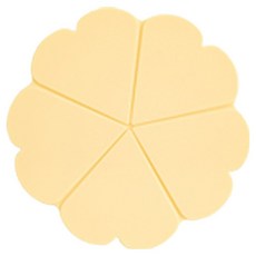 미소로운 꽃잎 가정용 냄비받침대 옐로우, 1개