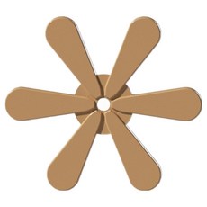 미소로운 트리 모양 냄비받침대 브라운, 1개