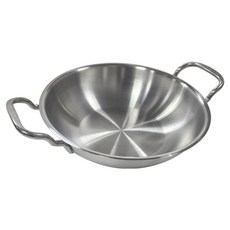 LiViNG ART Eco Friends 電磁爐用不鏽鋼營業用淺型燉鍋, 01 銀色, 20cm