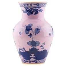 Ginori1735Italia Oriente Italiano花瓶 25cm, 映山紅, 1個