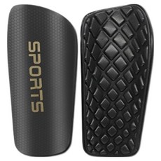 cssoul The New 刺客足球護脛板 左右腳套組, 1套, 黑色