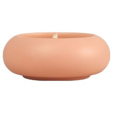 可愛裝飾陶瓷蠟燭碗 粉紅色, 1個