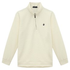 BEVERLY HILLS POLO CLUB 比佛利保羅 男士Logo圖案半拉鍊T恤