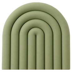 미소로운 두꺼운 단단한 냄비받침대 올리브 그린, 1개