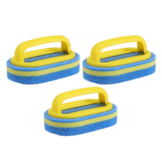 Yegrina 附手柄清潔海綿 黃色, 3個