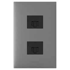 Legrand 羅格朗 阿佩拉鎂合金2孔嵌入式模組, 1個