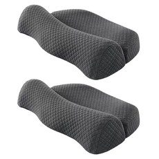 Comfique 記憶棉頸椎枕, 灰色, 2個
