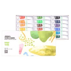 Maries Shin-A Art 水彩顏料 W-1338, 18色, 12ml