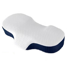 Compeak 可調節高度頸椎枕, 1個, 海軍藍