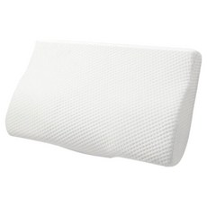 Compeak 舒適護頸3D記憶棉頸椎枕 + 枕套組, 1個, 象牙白