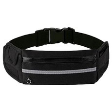 HnEx 超輕量跑步腰包, 1個, 黑色