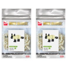 닥터스타 WISEHAWK 나노블럭 샴고양이D 698-A10dr, 혼합색상, 2개