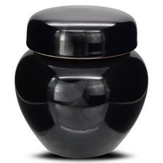 mir 韓國製 甕 鹽罐 密封容器 甕器密封罐 7號 700ml 黑色, 1個