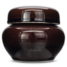 Mirkorea 韓國製 甕缸 鹽罐 密封容器 Dalpum 5號 450ml 棕色, 1個