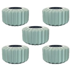 The Flow Commerce 粉彩塑膠室內裝飾花瓶 V型 5入, 綠色