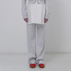 키르시 여성용 플레인 세미 와이드 팬츠