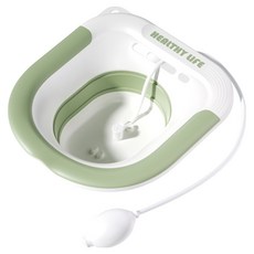 로이홈 프리미엄 접이식 폴딩 좌욕기 펌프형, 1개, 모리그린