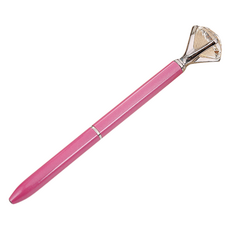 미소로운 글씨 잘써지는 선물 펜, 보석 실버핫핑크, 4개